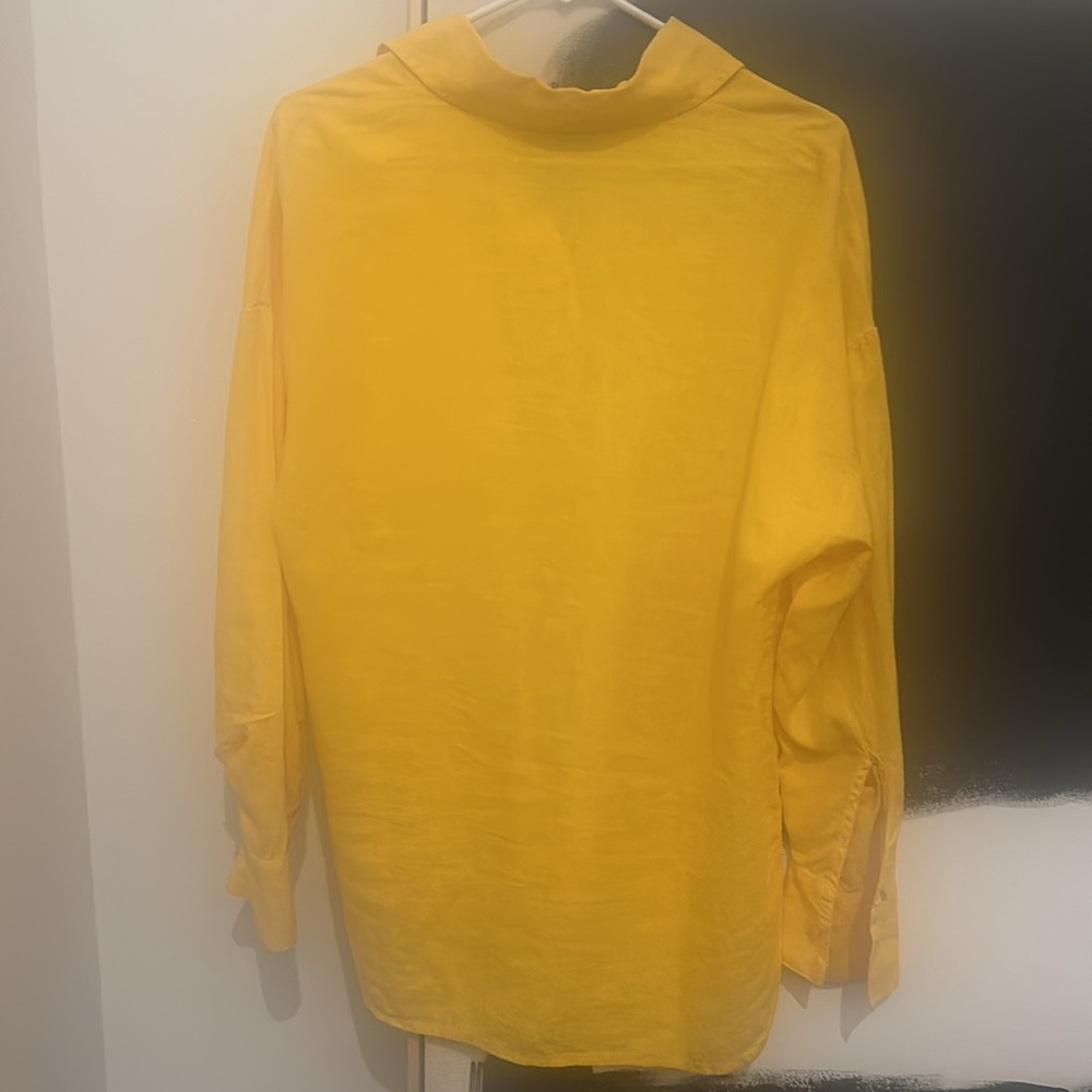 Stateside Oversized Linen Button down NWT - Picture 6 of 7